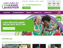 Tablet Screenshot of kassel-marathon.de